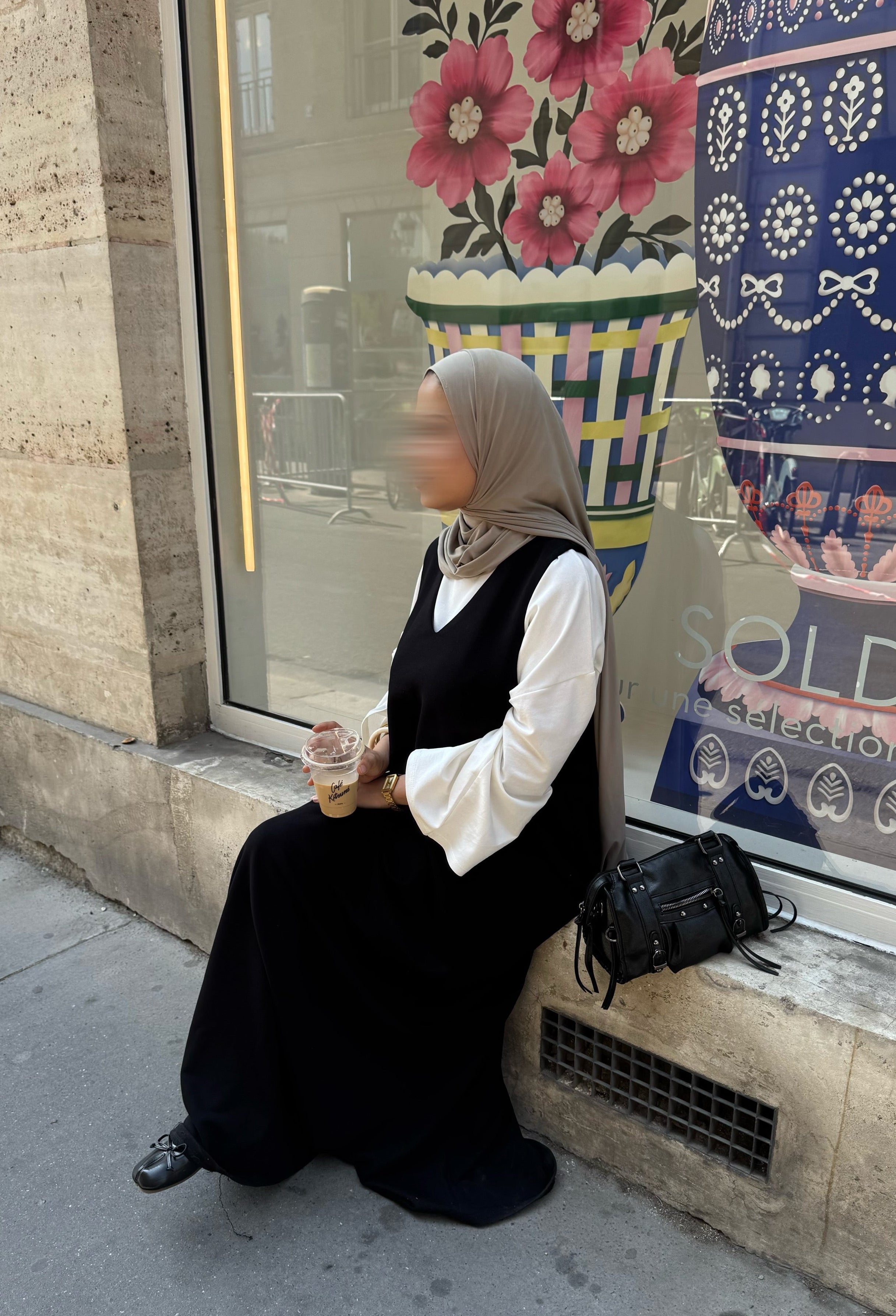 Robe comfy sans manches - noir -