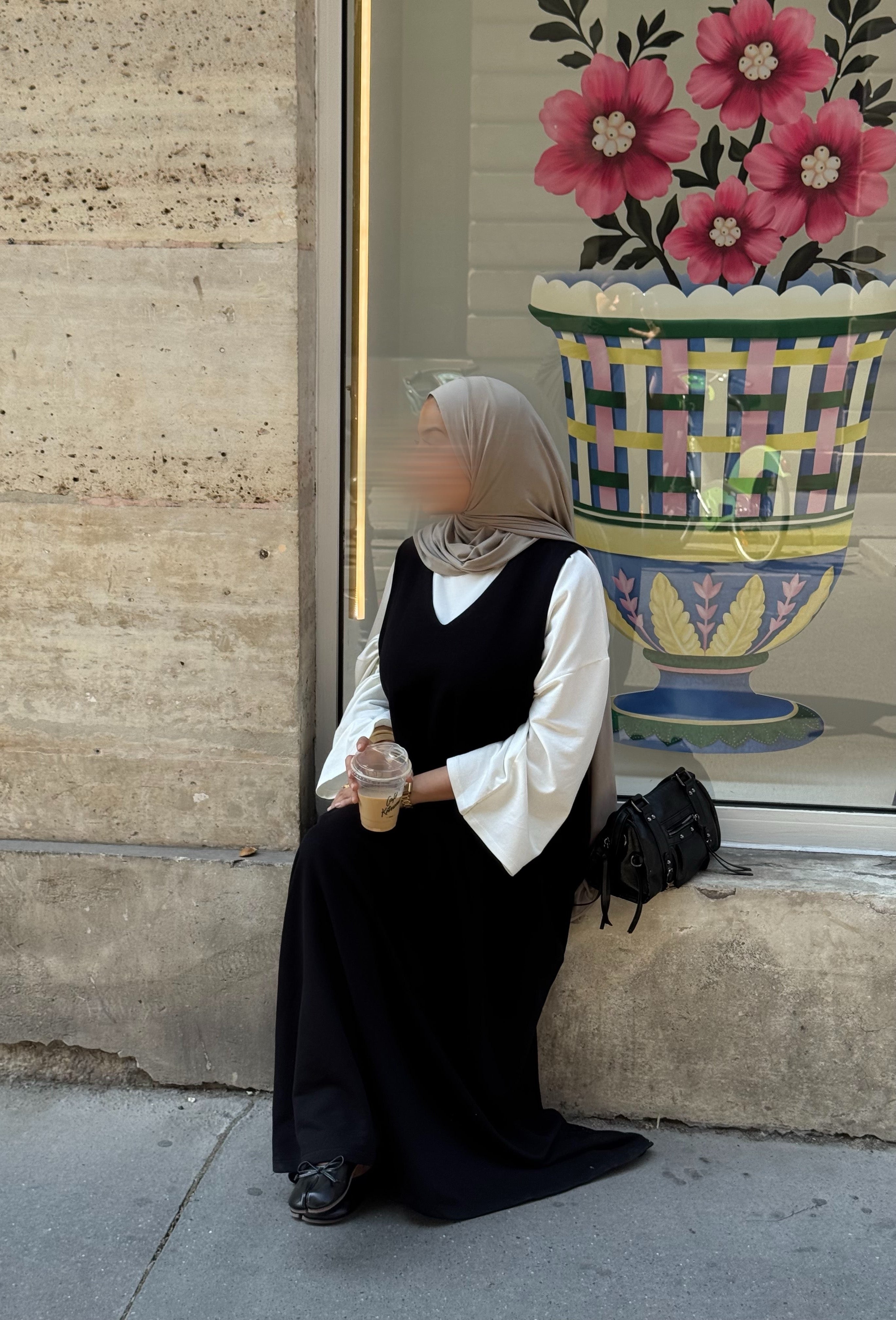 Robe comfy sans manches - noir -