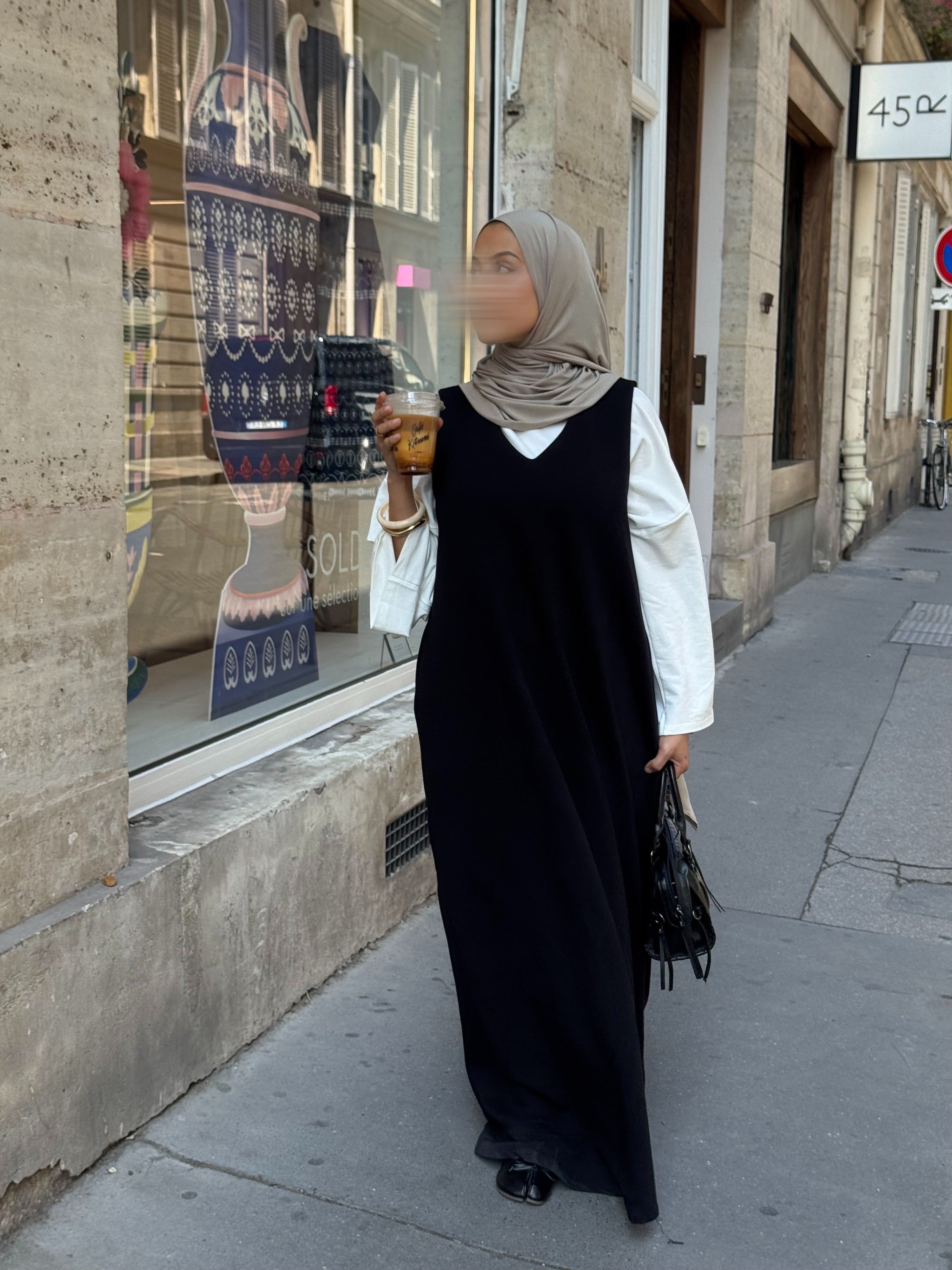 Robe comfy sans manches - noir -