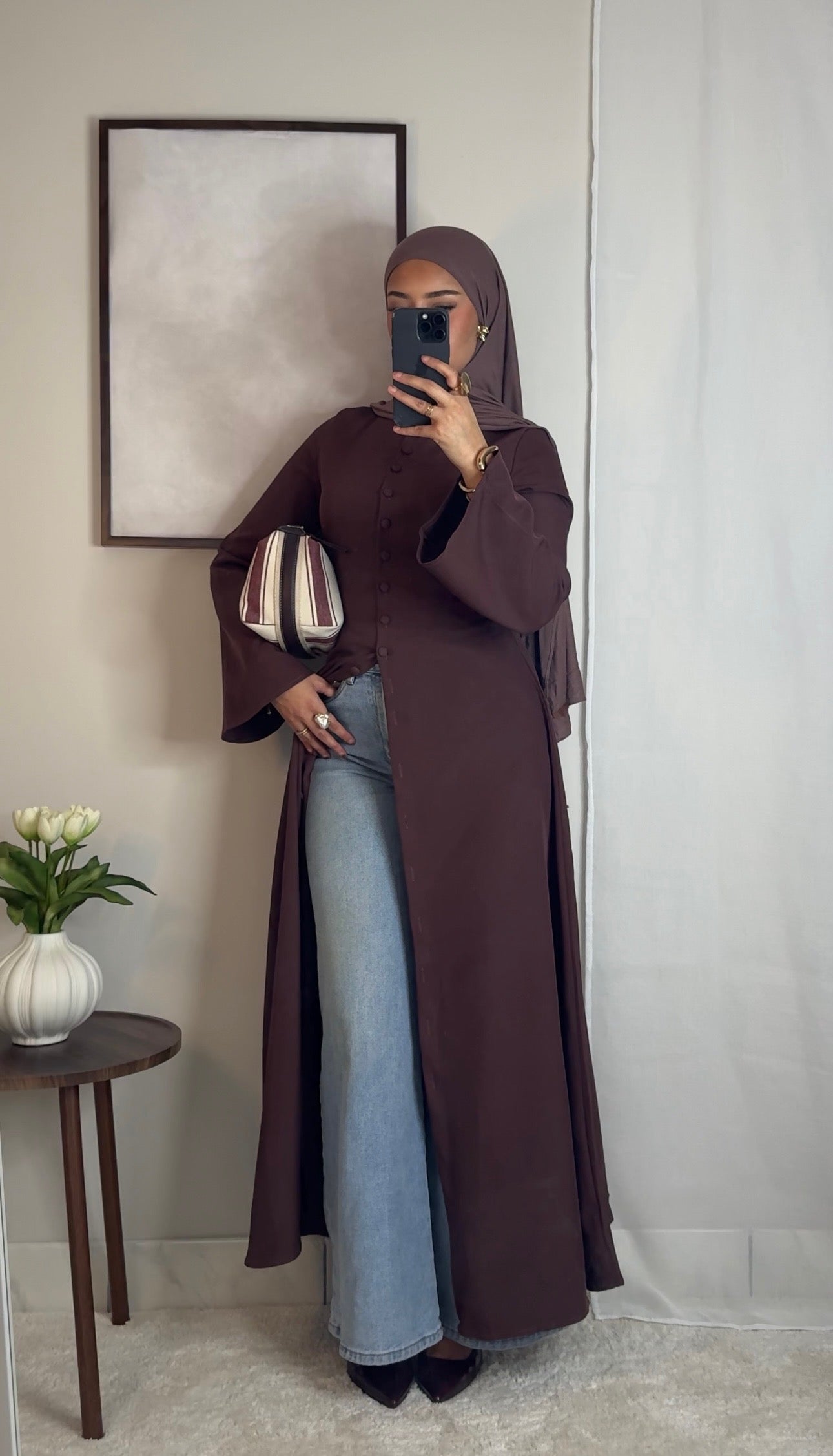 Robe Tahara - aubergine -