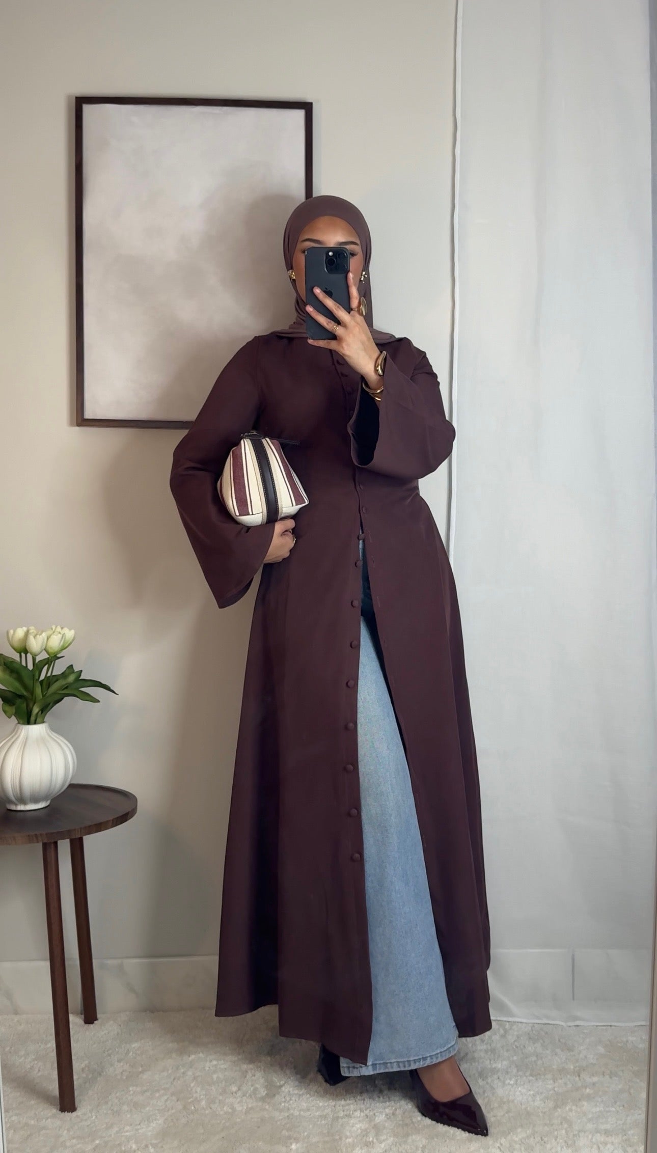 Robe Tahara - aubergine -