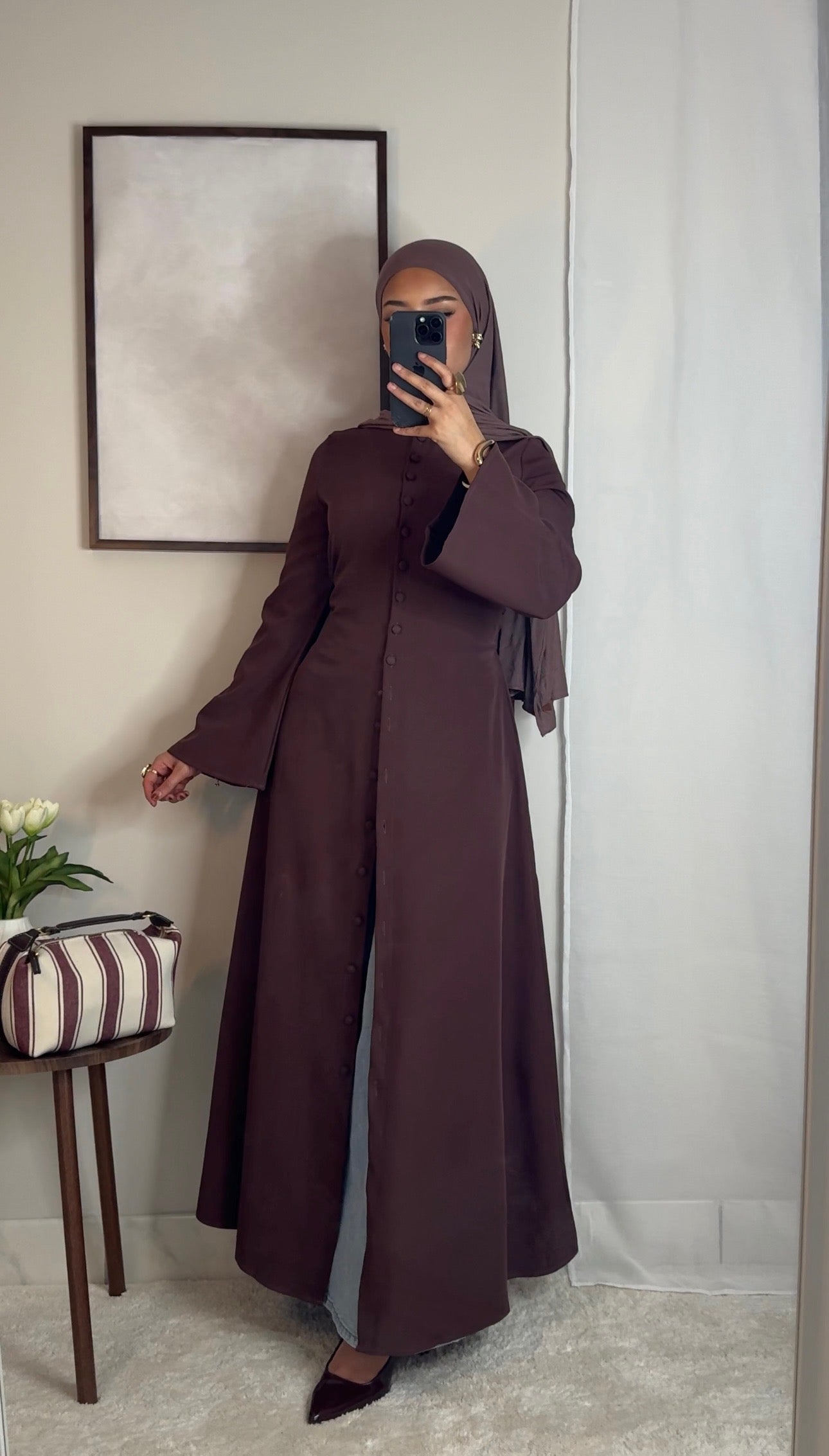 Robe Tahara - aubergine -