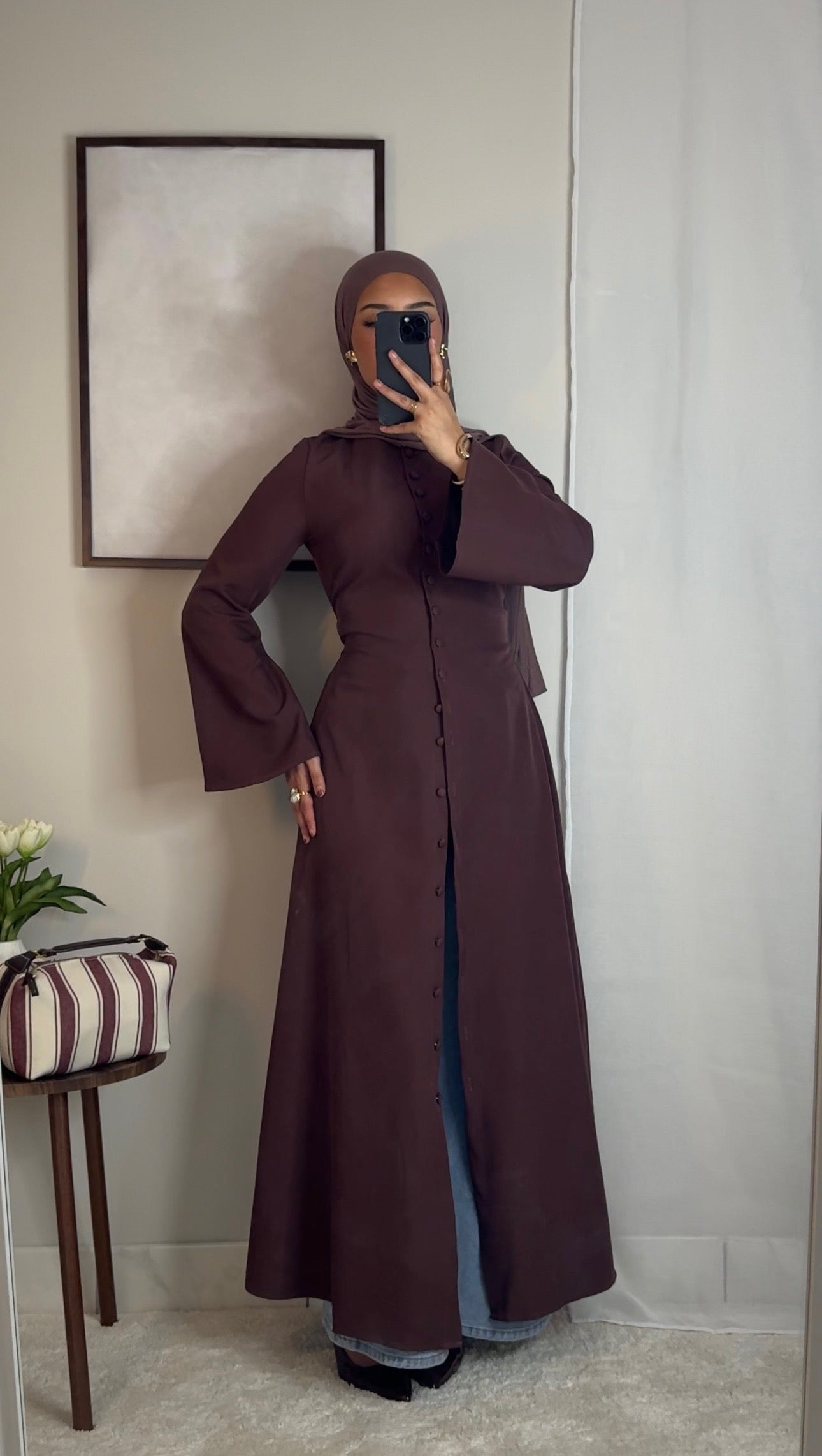 Robe Tahara - aubergine -