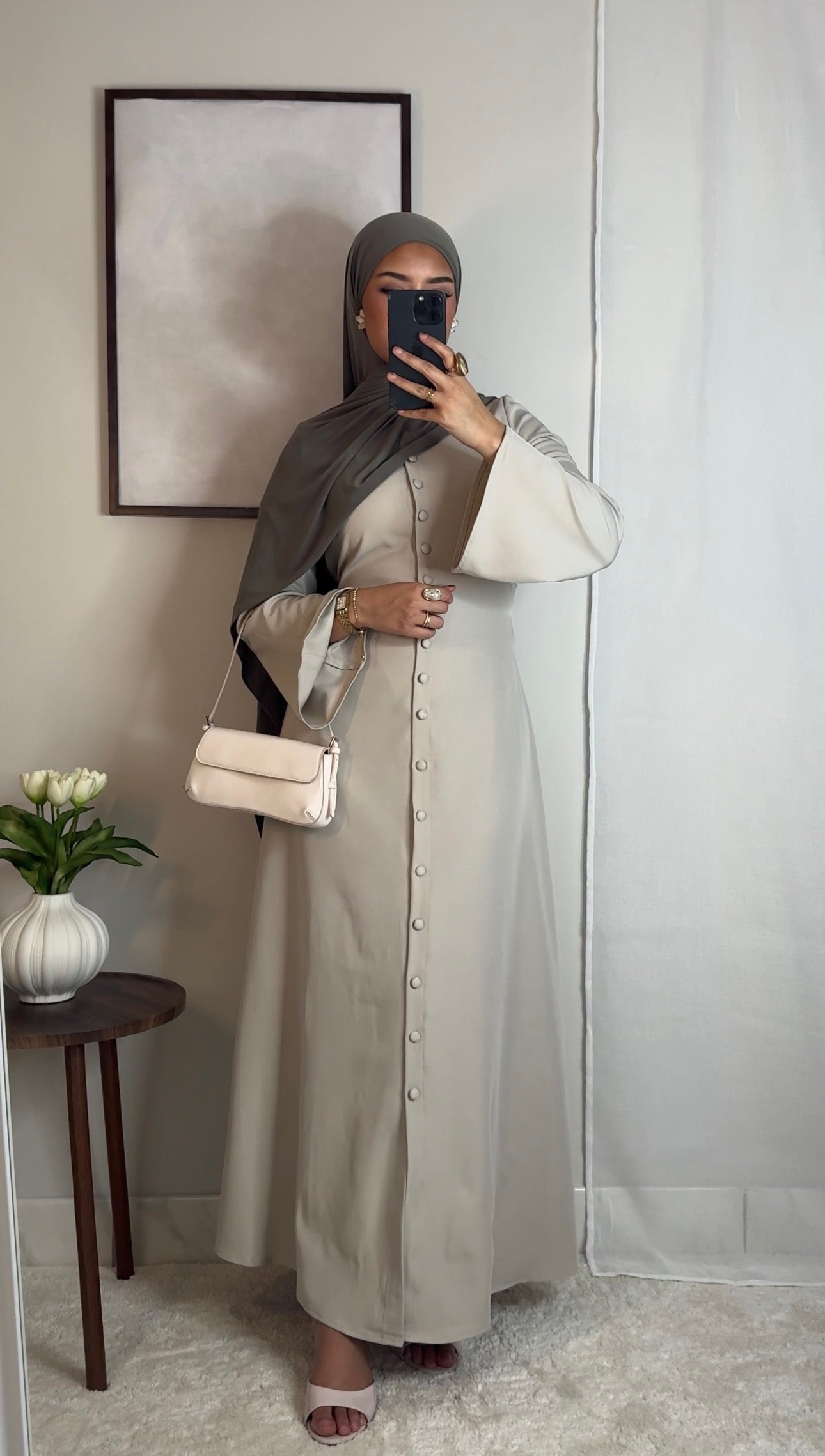 Robe Tahara - crème -