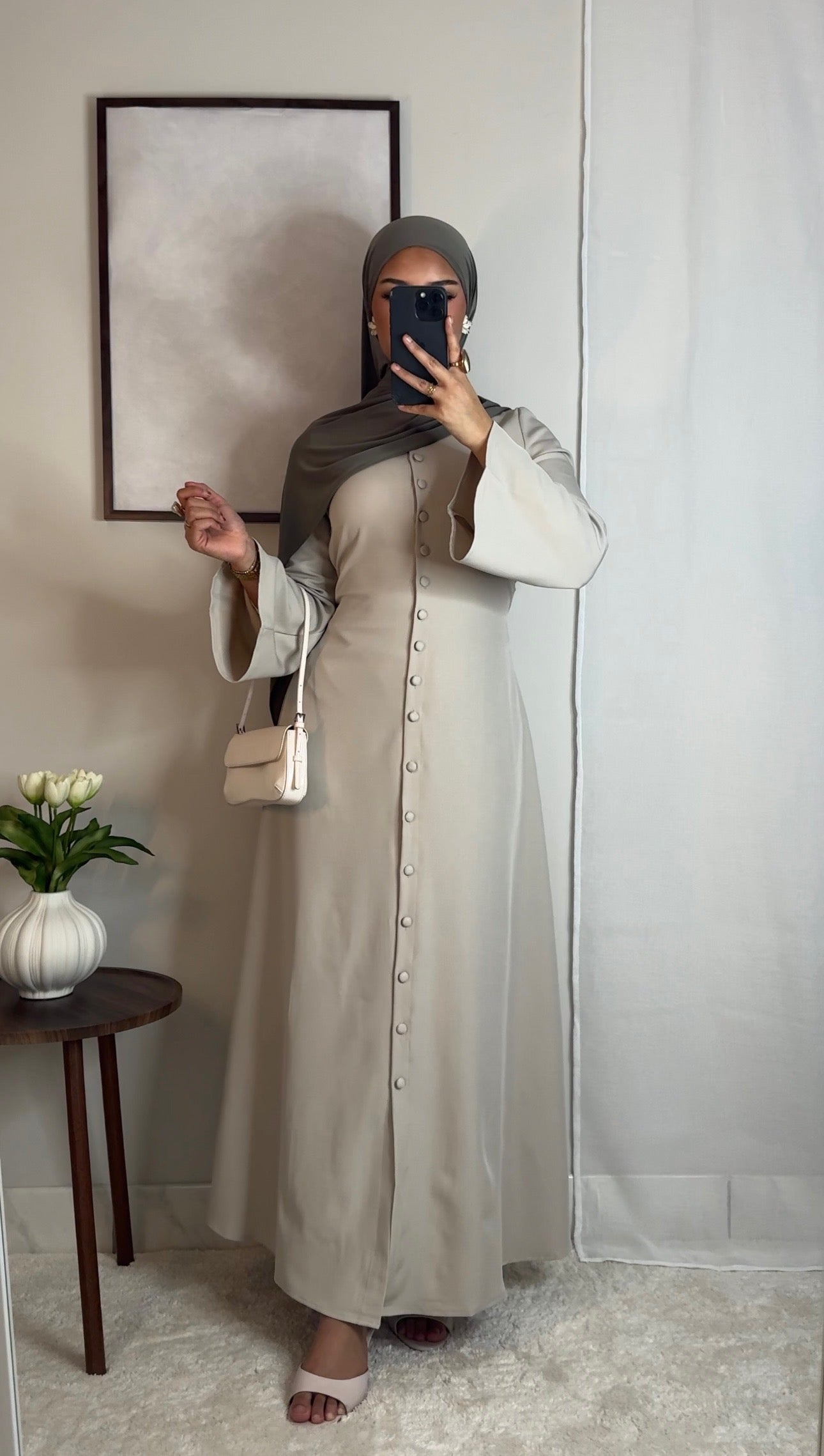 Robe Tahara - crème -