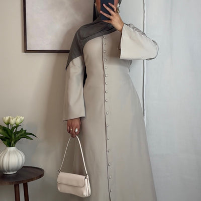 Robe Tahara - crème -