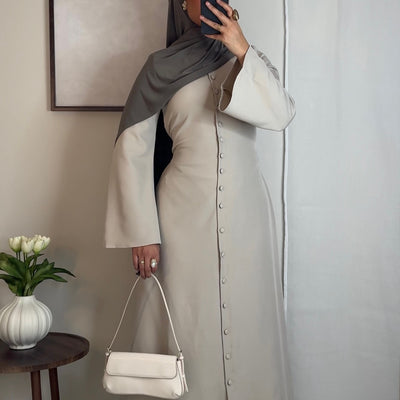 Robe Tahara - crème -