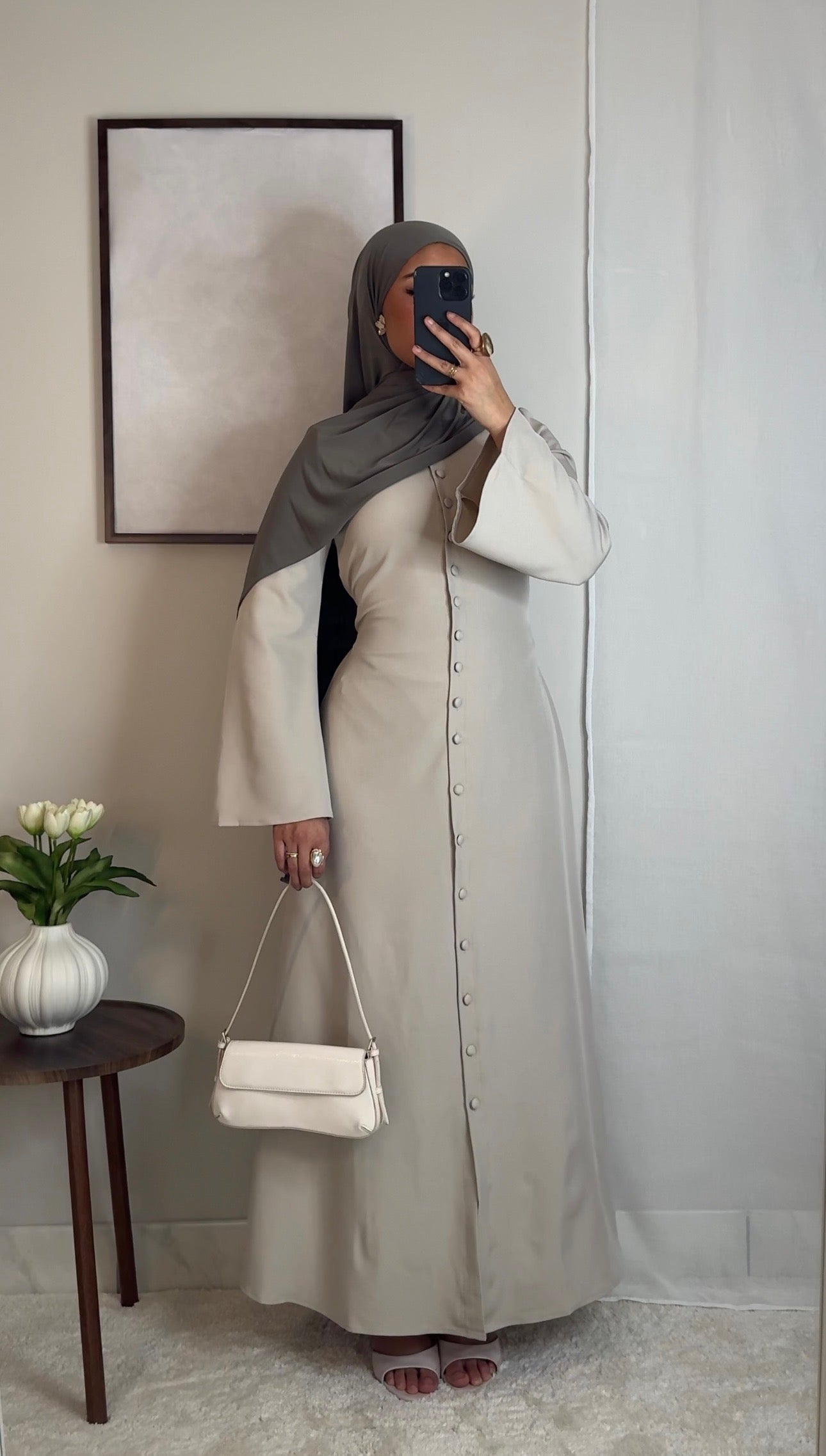 Robe Tahara - crème -