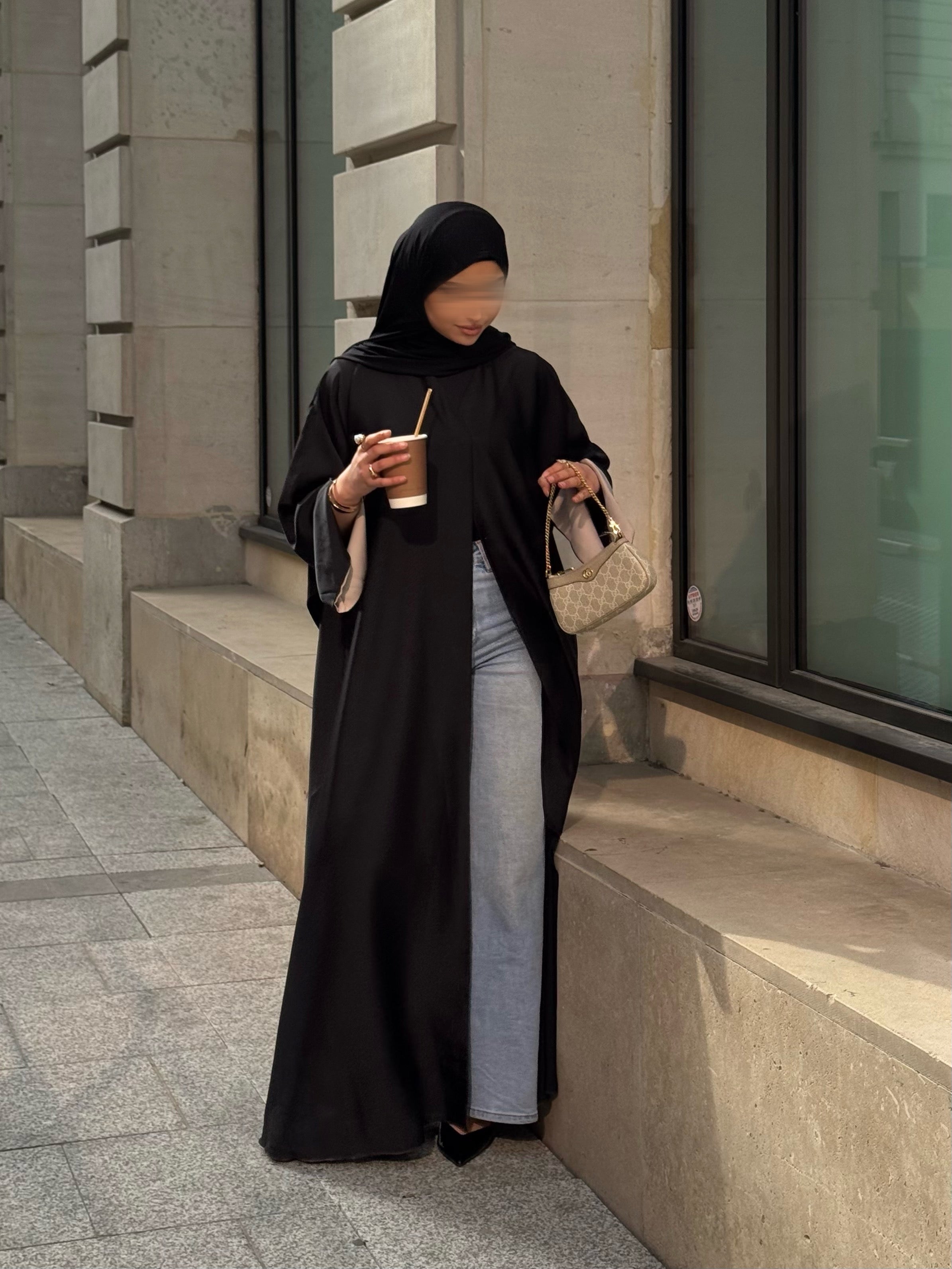 Abaya Elya - noir -
