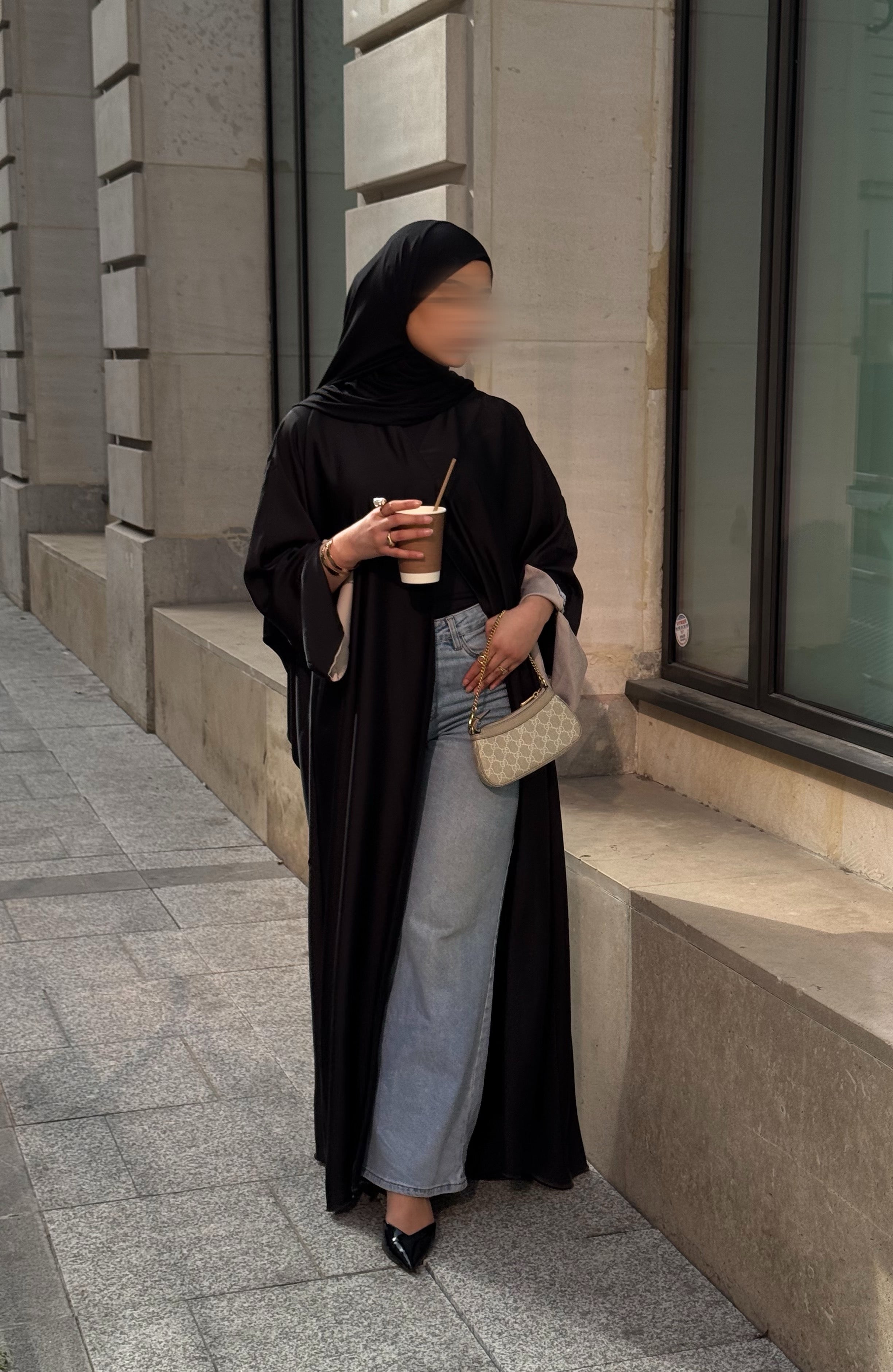 Abaya Elya - noir -