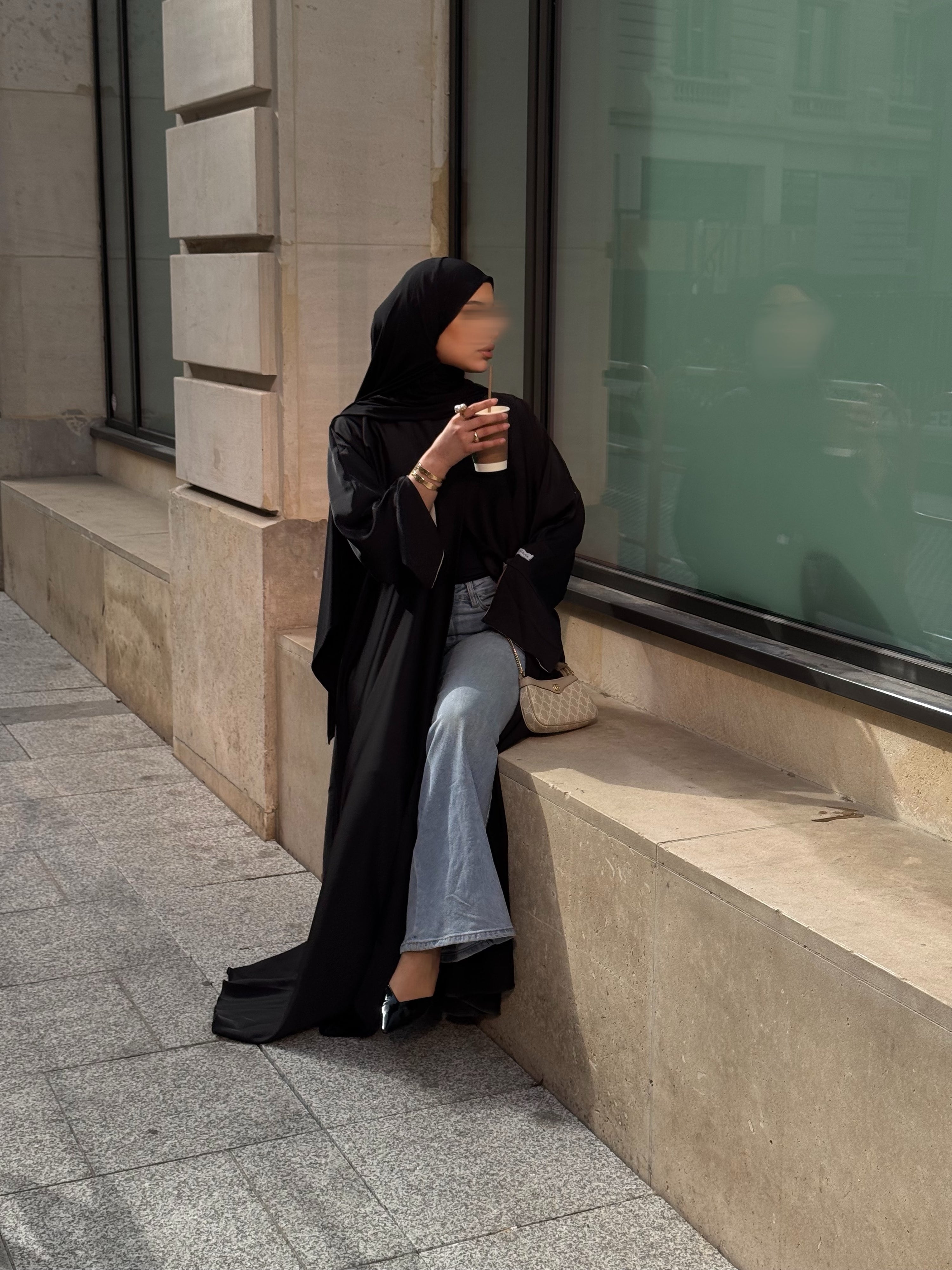 Abaya Elya - noir -