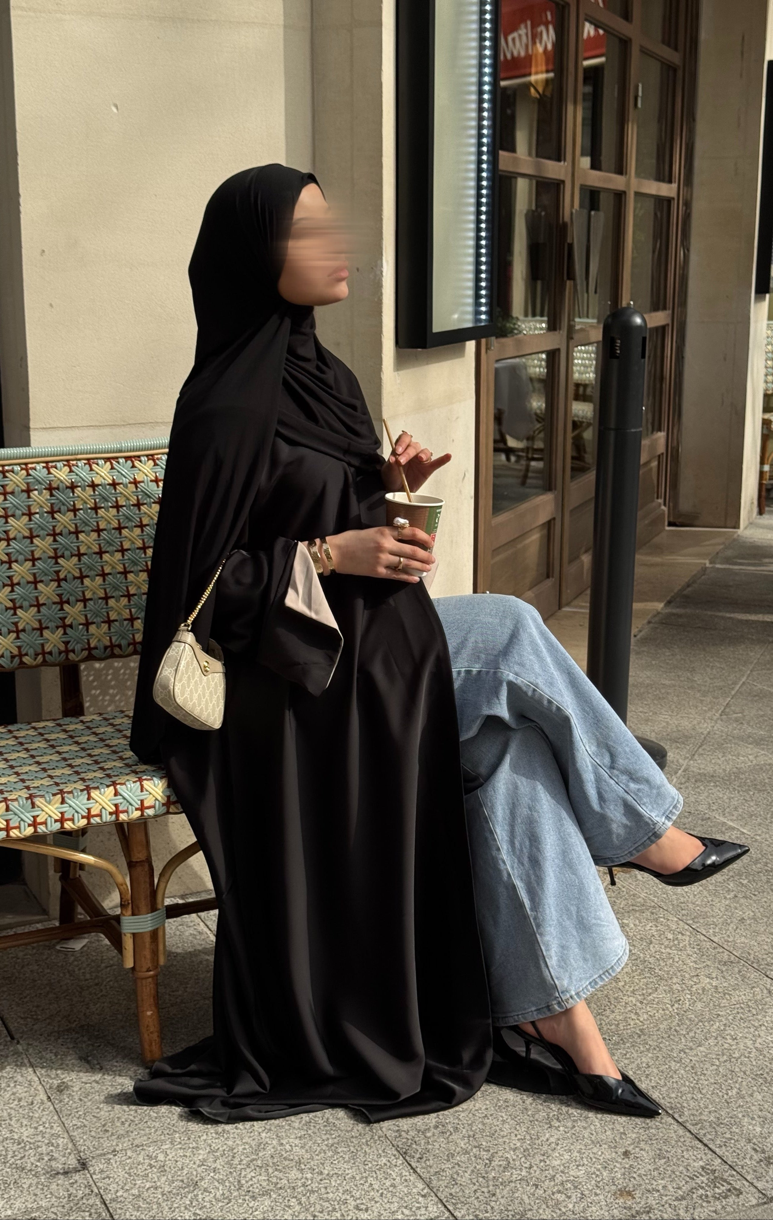 Abaya Elya - noir -