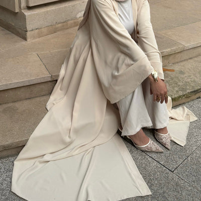 Abaya Nihel 4 pièces - light beige - [précommande]