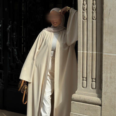 Abaya Nihel 4 pièces - light beige - [précommande]