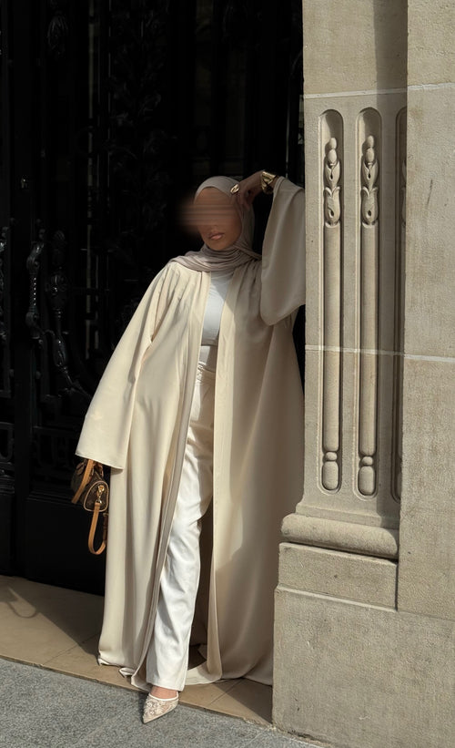 Abaya Nihel 4 pièces - light beige - [précommande]