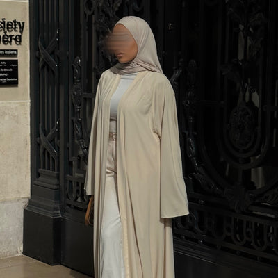 Abaya Nihel 4 pièces - light beige - [précommande]