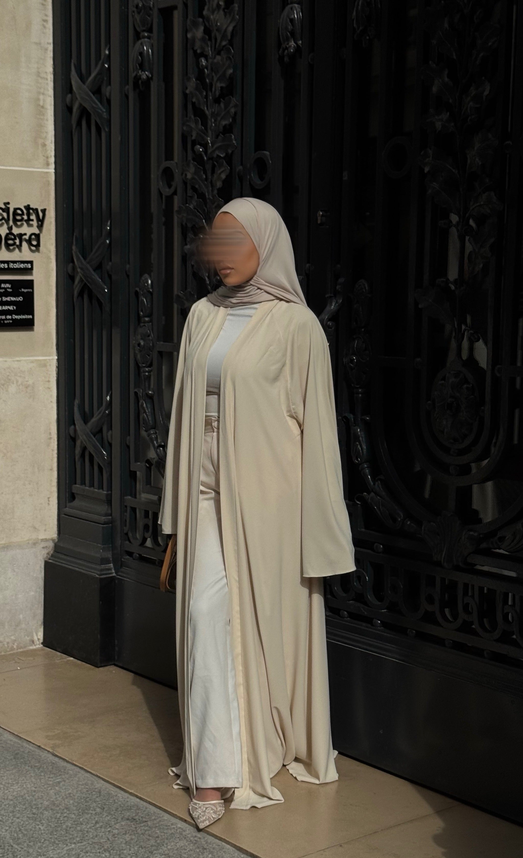 Abaya Nihel 4 pièces - light beige - [précommande]
