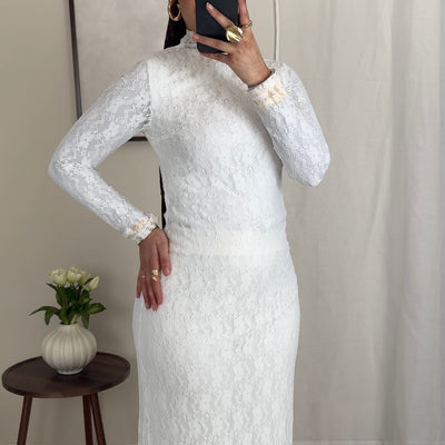 Robe dentelle blanche
