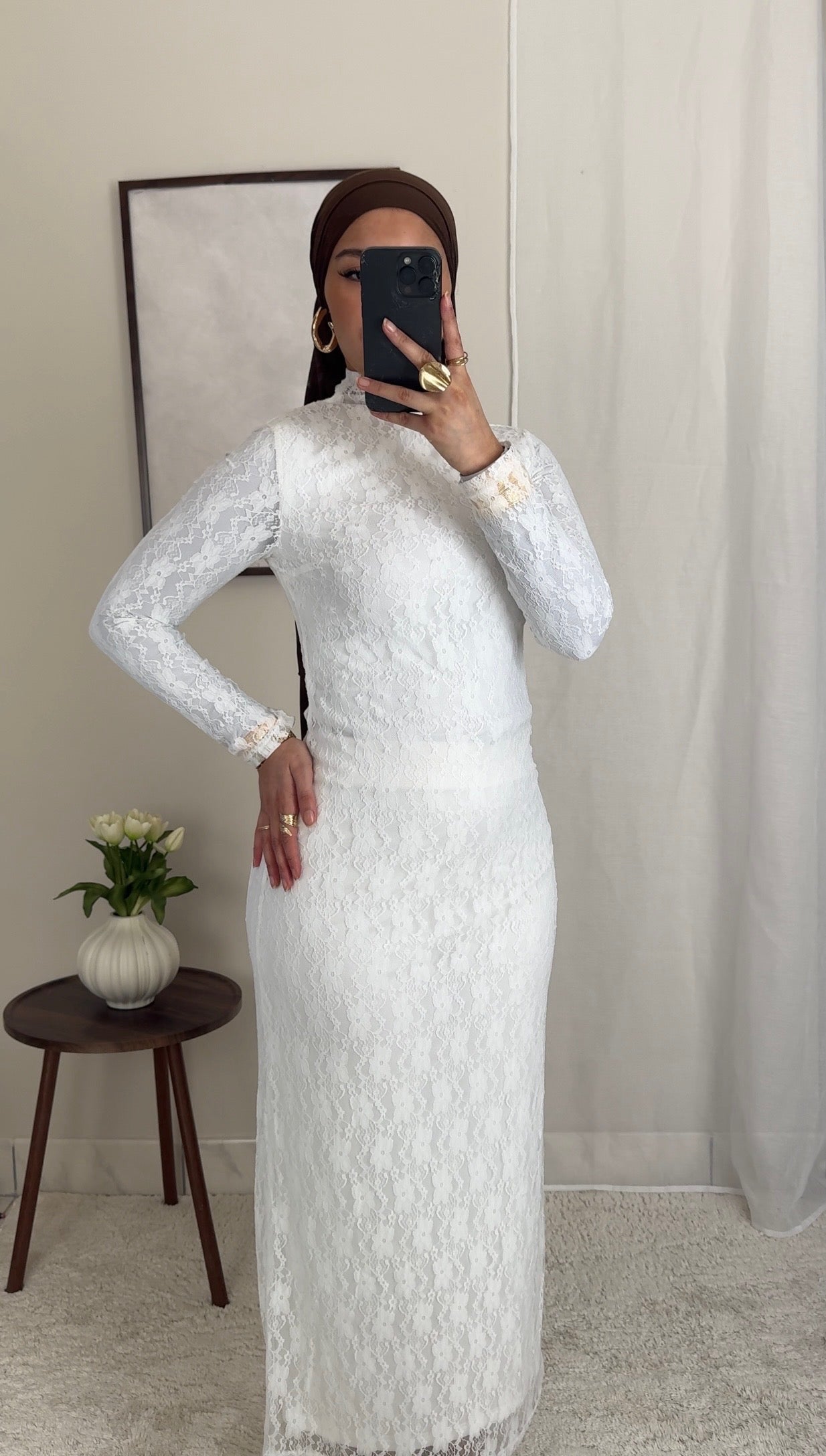 Robe dentelle blanche