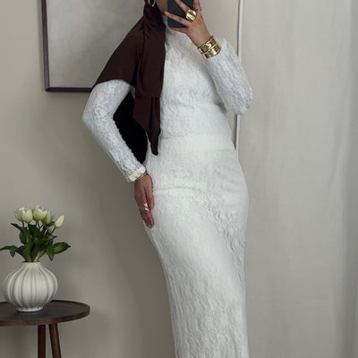 Robe dentelle blanche