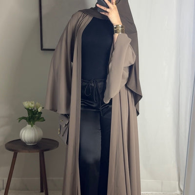 Pantalon satin fluide - noir -