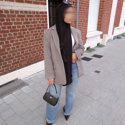 Blazer fourrure - taupe -