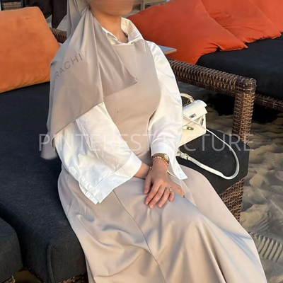 Robe classique sans manches - beige -