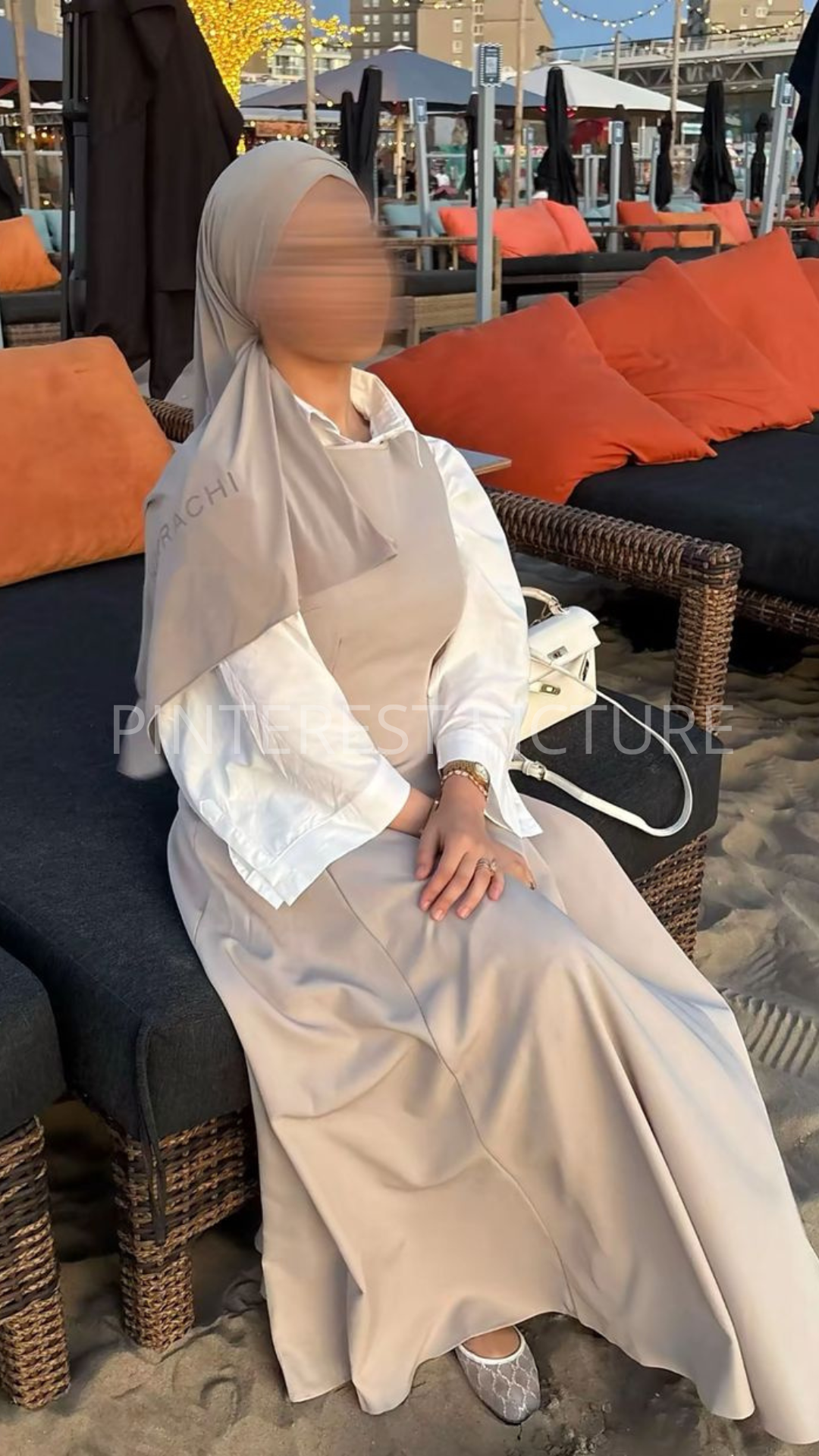 Robe classique sans manches - beige -